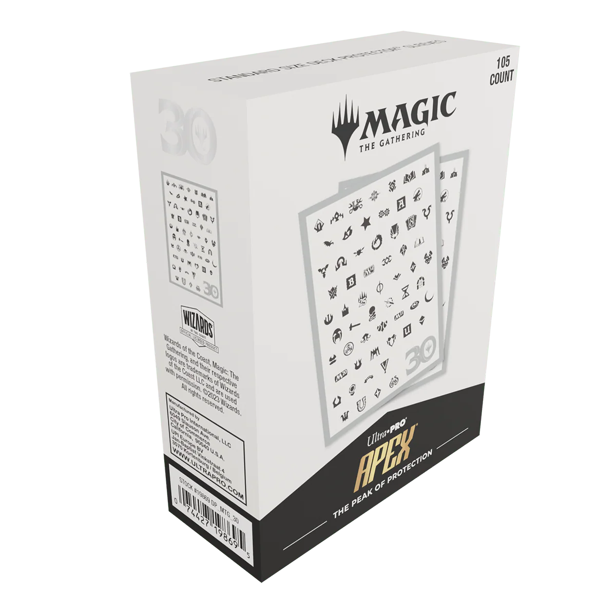 30th-anniversary-105ct-apex-deck-protector-sleeves-for-magic-the-gathering-739482 Ultra PRO Apex 30th Anniversary MTG Sleeves - immagine 1