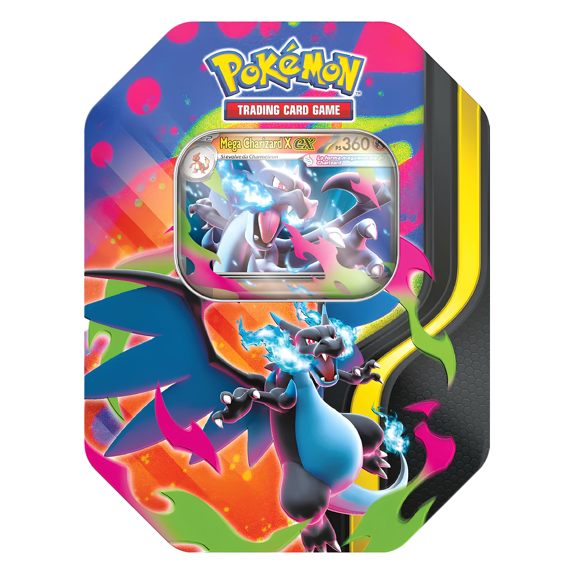 Pokemon Tin collezione Mega Charizard IT Pokemon Tin collezione Mega Charizard IT