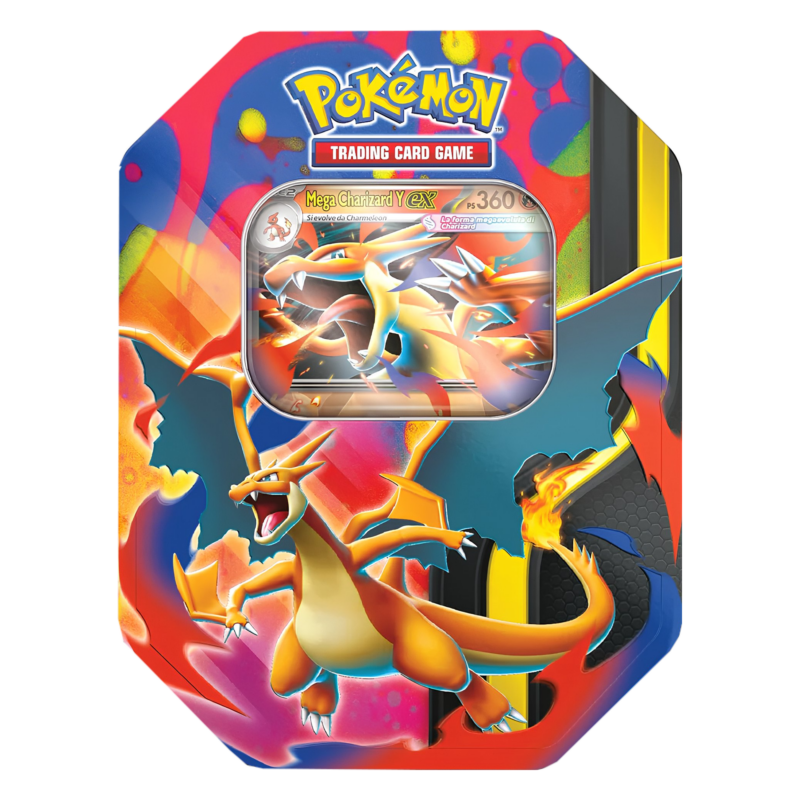 Pokemon Tin collezione Mega Charizard IT